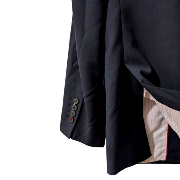 Brooks Brothers Red Fleece Marzotto Tessuto Navy Wool Blazer Jacket Men's 38S - Picture 7 of 13